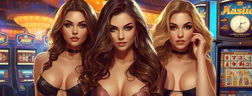 ตัวอย่างหน้าจอรีลและสัญลักษณ์ของเกมสล็อต